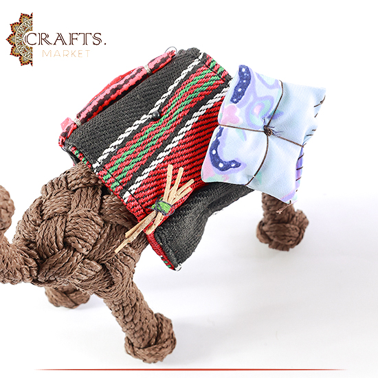 Handmade Rope Table Décor in a Camel Design Handmade Rope Table Décor in a Camel Design