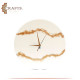 Handcrafted Duo Color Resin Round Wall Clock 
