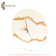Handcrafted Duo Color Resin Round Wall Clock 