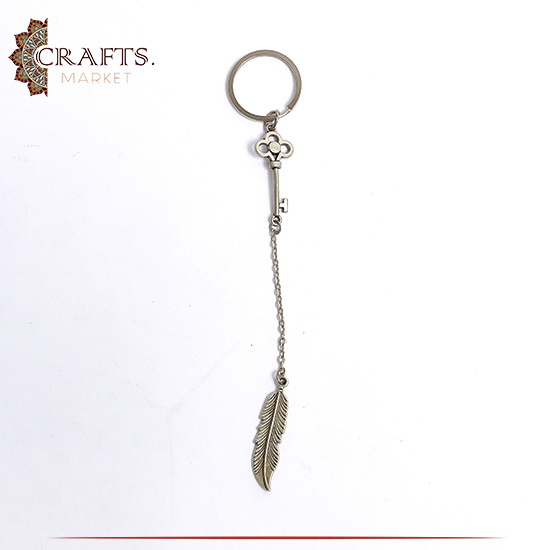Handmade Silver Tone Base Metal Key Chain