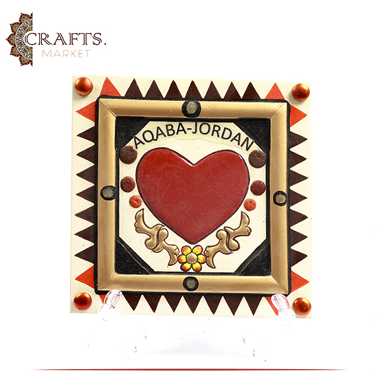 Handmade Wooden Wall Art Heart Design