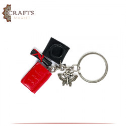Handmade Polymer Clay Key chain With Graduation Inspired Design