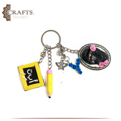 Handmade Multi-Color Polymer Clay Key chain 