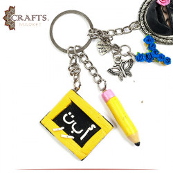 Handmade Multi-Color Polymer Clay Key chain 