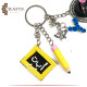 Handmade Multi-Color Polymer Clay Key chain Handmade Multi-Color Polymer Clay Key chain