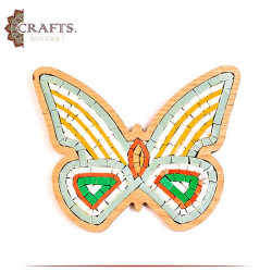 Handcrafted Mosaic Wall Hanging in a Butterfly Design