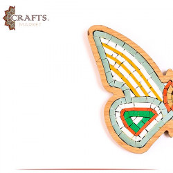 Handcrafted Mosaic Wall Hanging in a Butterfly Design
