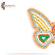 Handcrafted Mosaic Wall Hanging in a Butterfly Design Handcrafted Mosaic Wall Hanging in a Butterfly Design