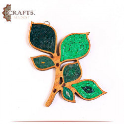 Handcrafted Mosaic Wall Hanging in a Tree Leaves Design
