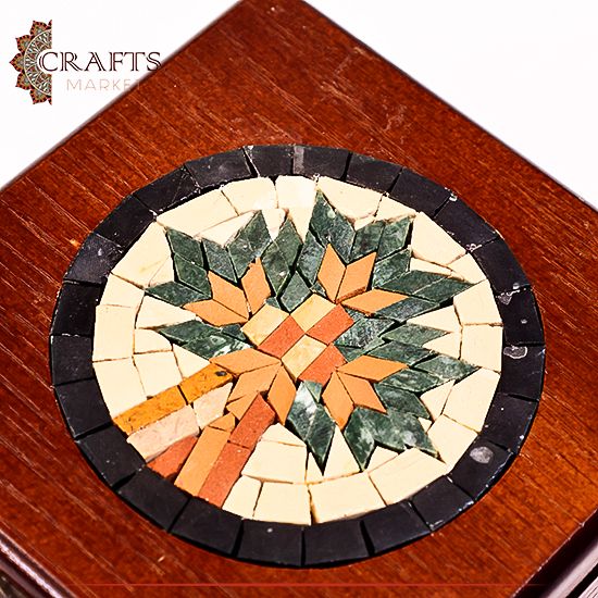 Handcrafted Wooden Box in a Tree Of Life Design Handcrafted Wooden Box in a Tree Of Life Design