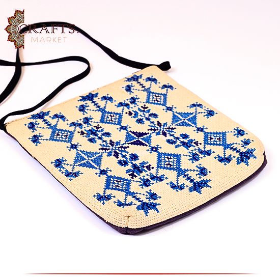 Hand-Embroidered Duo-Color Women's Handbag Hand-Embroidered Duo-Color Women's Handbag