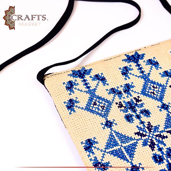 Hand-Embroidered Duo-Color Women's Handbag Hand-Embroidered Duo-Color Women's Handbag