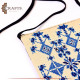 Hand-Embroidered Duo-Color Women's Handbag Hand-Embroidered Duo-Color Women's Handbag