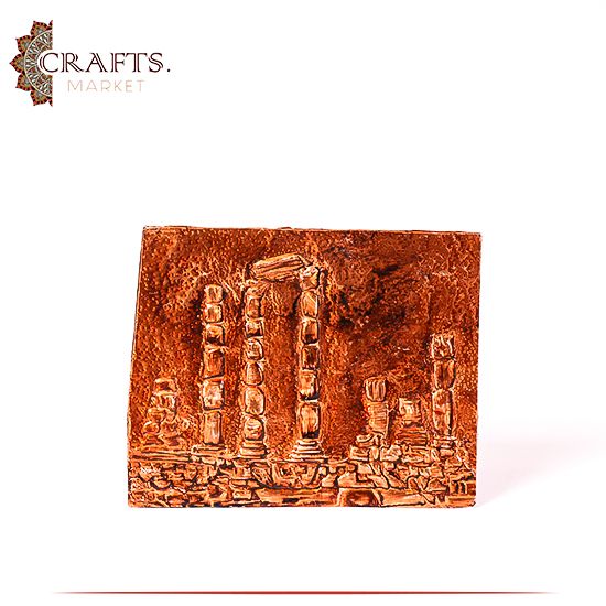 Handcrafted Copper Table Decor Column Amman Design Handcrafted Copper Table Decor Column Amman Design