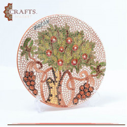 Handmade Clay Plate Table Decor  Tree Of Life  Design 