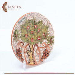 Handmade Clay Plate Table Decor  Tree Of Life  Design 