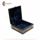 Wooden box decorated with Copper with metal lock Wooden box decorated with Copper with metal lock