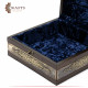 Wooden box decorated with Copper with metal lock Wooden box decorated with Copper with metal lock
