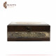 Wooden box decorated with Copper with metal lock Wooden box decorated with Copper with metal lock