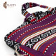 Purple laptop bag made of Sadu fabric