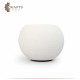 Ball vase for pens made of cement - white Ball vase for pens made of cement - white