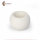 Ball vase for pens made of cement - white Ball vase for pens made of cement - white