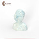A model in the shape of a girl's head A model in the shape of a girl's head