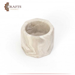 Multi-use white and brown octagon