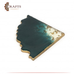 Turquoise triangle coaster