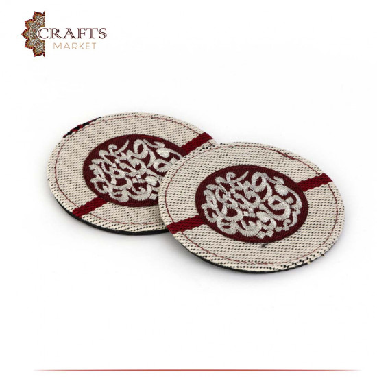 Coaster set of 2 pcs Beige color Coaster set of 2 pcs Beige color