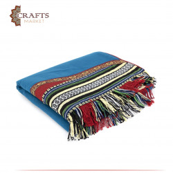 Prayer rug with bag blue color 