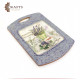 A kitchen wall hanging made of wood with two sides A kitchen wall hanging made of wood with two sides