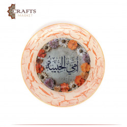 A serving plate with the words “My Beloved Mother”