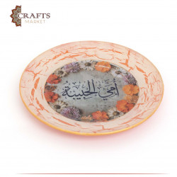 A serving plate with the words “My Beloved Mother”