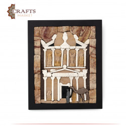Stone decor with Petra design