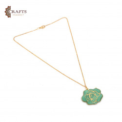 Handmade Green rose design chain