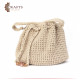 Handmade beige crochet women's handbag Handmade beige crochet women's handbag