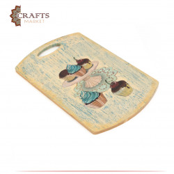 Double-sided wooden kitchen wall hanging made of sweets and eggshells