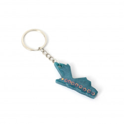 Keychain with Jordan map design