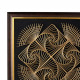 Metal wave design plate Metal wave design plate