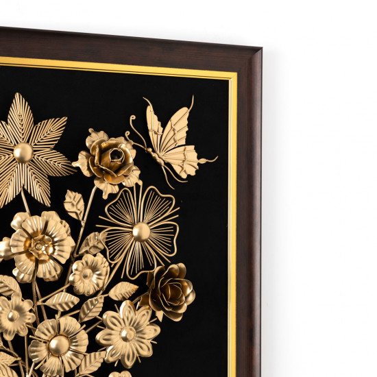 Metal vase design plate