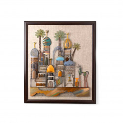 A painting with the design of the Baghdad shankhil