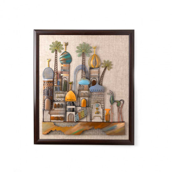 A painting with the design of the Baghdad shankhil A painting with the design of the Baghdad shankhil