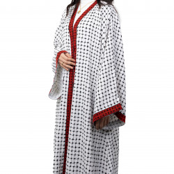 Handmade Ramadan abaya with Hatta design