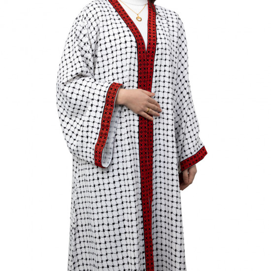 Handmade Ramadan abaya with Hatta design Handmade Ramadan abaya with Hatta design