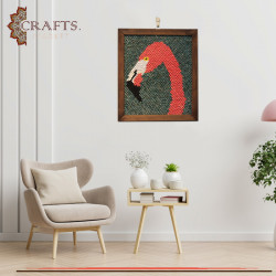 Handmade Origami Wall Art in a Flamingo  Design 