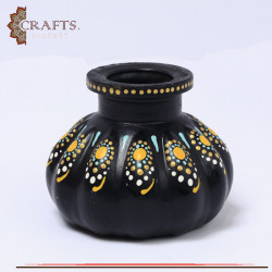 Handmade Glass Vase with Mandala Design