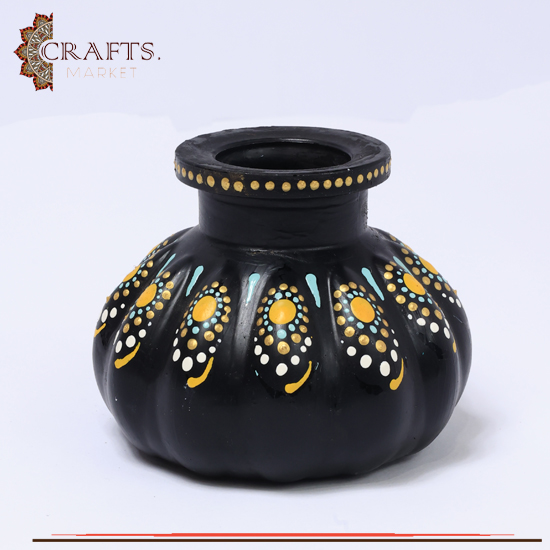 Handmade Glass Vase with Mandala Design