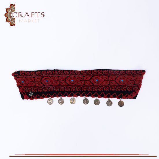 Fabric Women Bracelet with a Peasant embroidery design Fabric Women Bracelet with a Peasant embroidery design