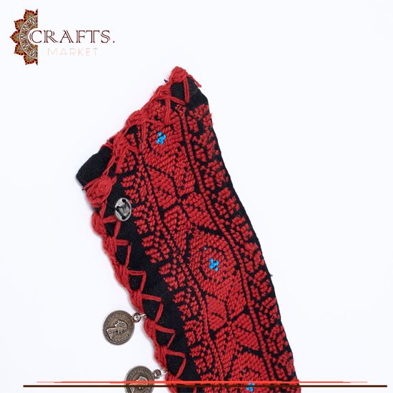 Fabric Women Bracelet with a Peasant embroidery design Fabric Women Bracelet with a Peasant embroidery design